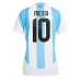 Maillot de foot Argentine Lionel Messi #10 Domicile vêtements Femmes Copa America 2024 Manches Courtes